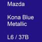 Preview: Mazda, Kona Blue Metallic, L6 / 37B.